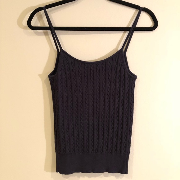 Ralph Lauren // Navy Sweater Top - Picture 2 of 3
